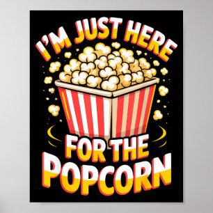 Film movie food night snack here for the popcorn  poster