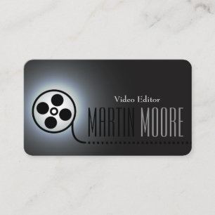 Film movie tape video services business card