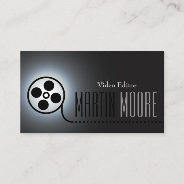 Film movie tape video services business card (Front)
