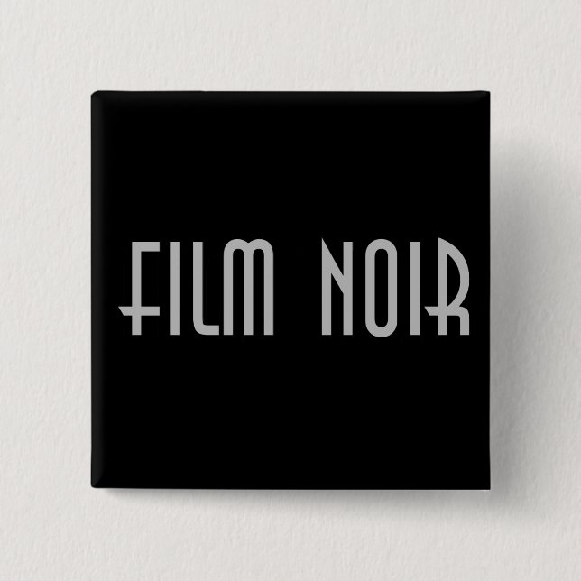 Film Noir 15 Cm Square Badge (Front)