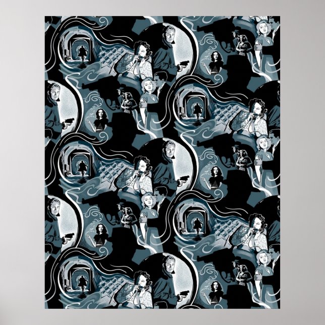 Film Noir Femme Fatales and Smoking Guns Classic M Poster (Front)