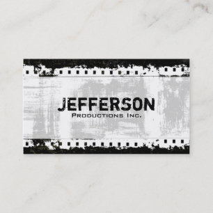 Film Noir Grunge Style Company Business Card