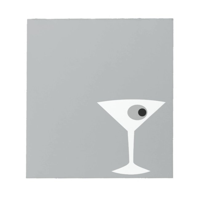 Film Noir Martini Glass Notepad (Front)