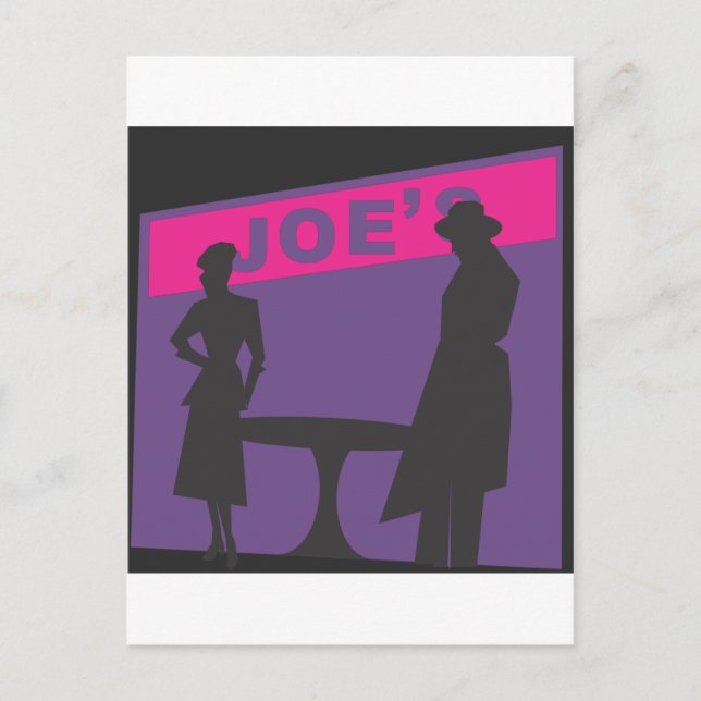 Film Noir Scene Postcard (Front)