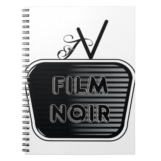 Film Noir Spiral Notebook (Front)