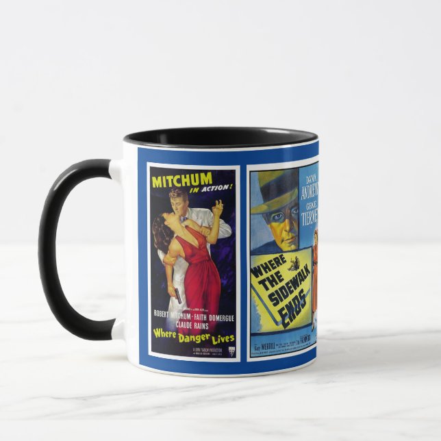 Film Noir Vintage Movie Posters Mug (Left)