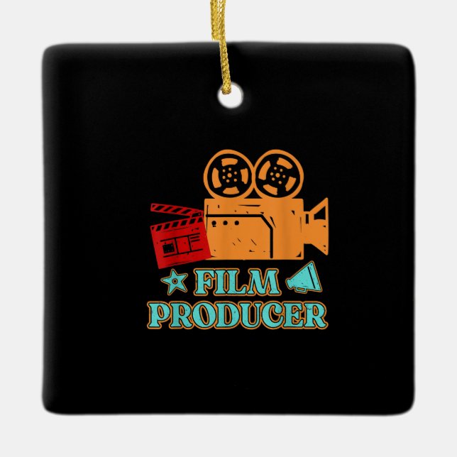 Film Producer Movie Director Acter Arts Acting Ceramic Ornament (Front)