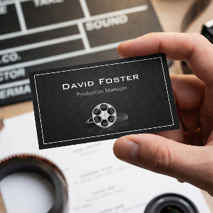Film Production Manager Director Producer Cutter Business Card