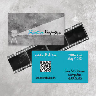 Film Production Retro Business Card