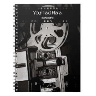 Film Projector Vintage Notebook