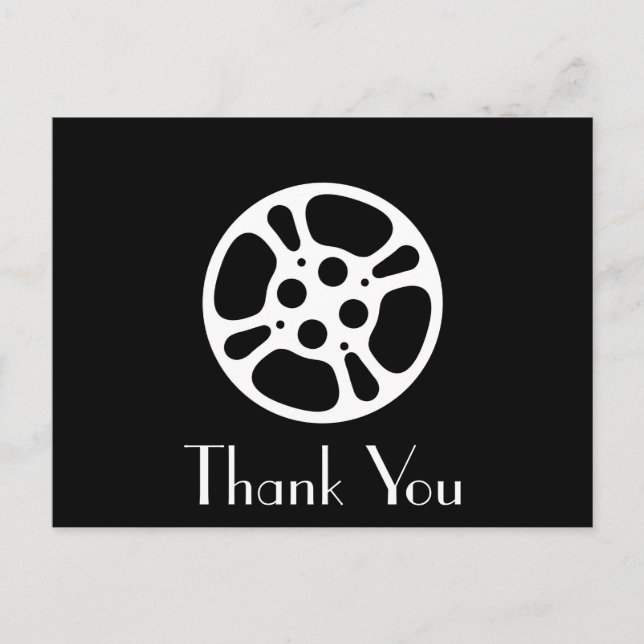 Film Reel / Movie Reel Thank You Card (Front)