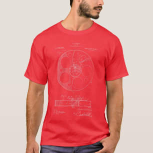 Film Reel Patent Filmmaker Gift Movieee vintage T-Shirt
