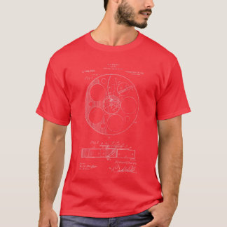 Film Reel Patent Filmmaker Gift Movieee vintage T-Shirt