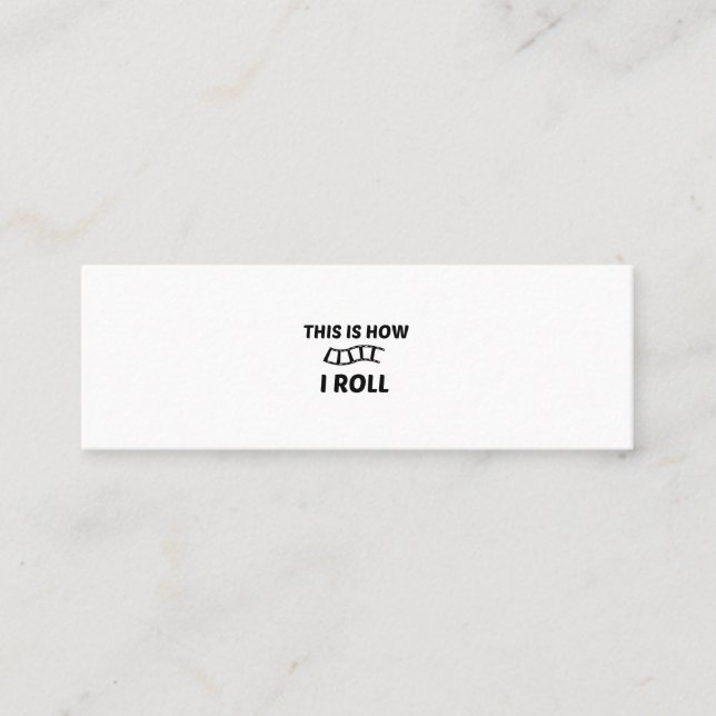 FILM ROLL MINI BUSINESS CARD (Front)