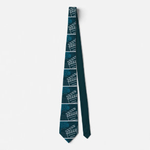 Film Set Illustration Neck Tie