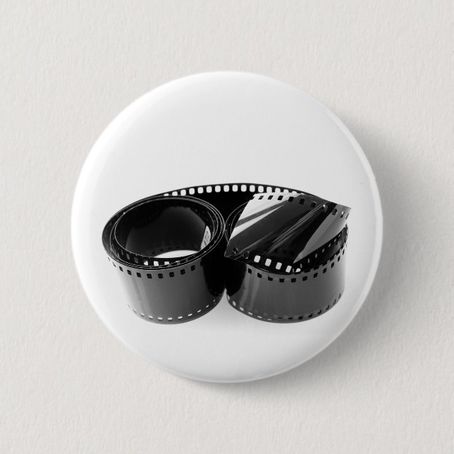 Film strip 6 cm round badge (Front)