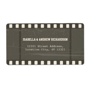 Film Strip Address Label