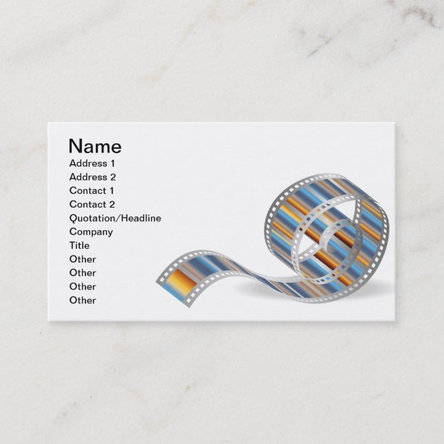 Film strip business card (Front)