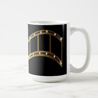Film Strip Coffee Mug Gold Diamonds