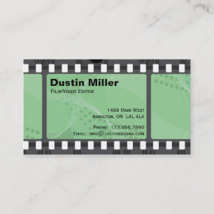 Film Strip - Green Business Card