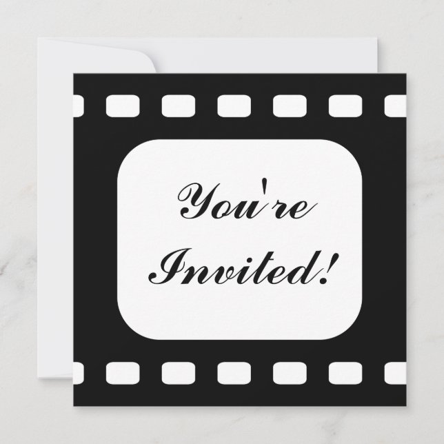 Film Strip Movie Birthday Party Invitation (Front)