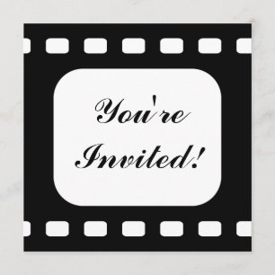Film Strip Movie Birthday Party Invitation