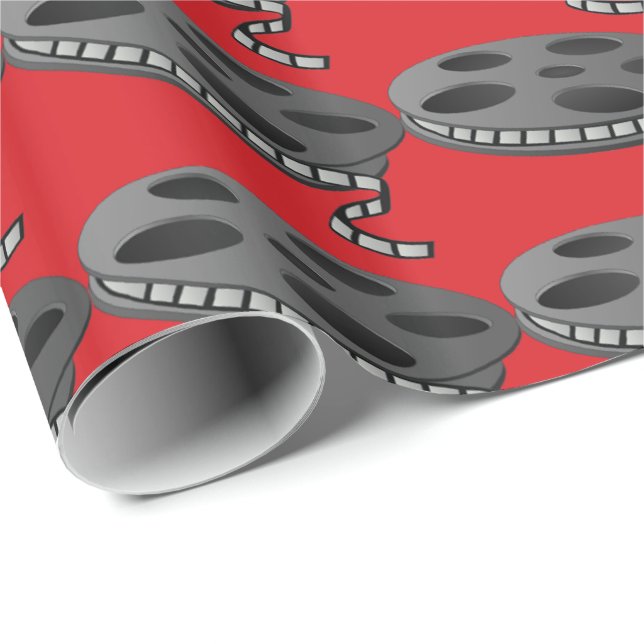 Film strip pattern movie wrapping paper (Roll Corner)