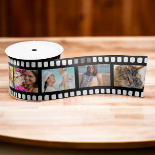 Film Strip Personalised DIY 10 Images Satin Ribbon