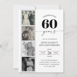 FIlm Strip Photo 60th Anniversary Invitation