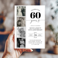 FIlm Strip Photo 60th Anniversary Invitation