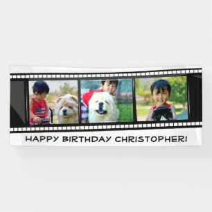 Film Strip Photo Collage Mosaic Wall Art /Birthday Banner