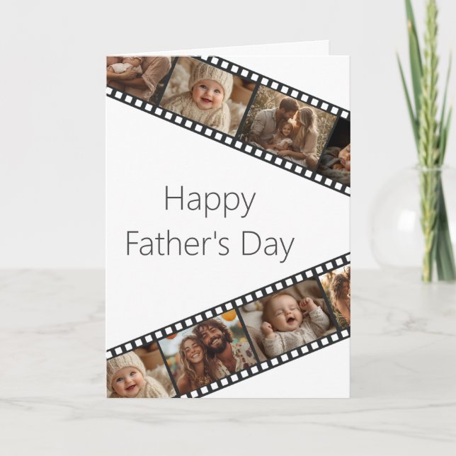 Film Strip Photo Father's Day Card (Front)