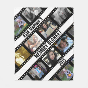 Film Strip Photo frames Fleece Blanket