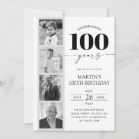 FIlm Strip Photo Minimalist 100th Birthday