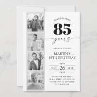 FIlm Strip Photo Minimalist 85th Birthday