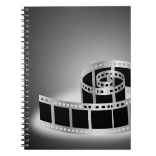 Film strip spiral notebook