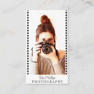 Film Strip Your Photo & Logo Photography Business Card