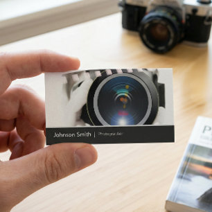 Film TV Photographer Cinematographer Camera Lens Business Card