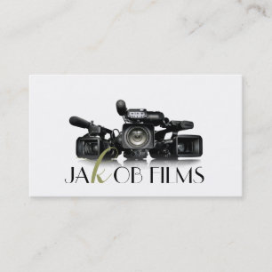 Film Video Camera Movie Director Filming Wedding Business Card