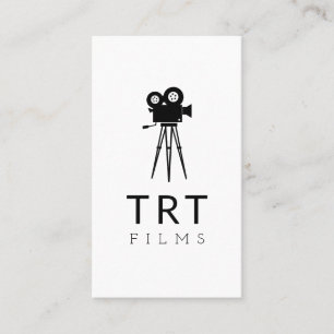 Film Video Camera Movie Director Filming Wedding Business Card