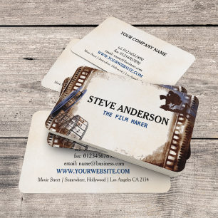 Filming Business Film Director Card