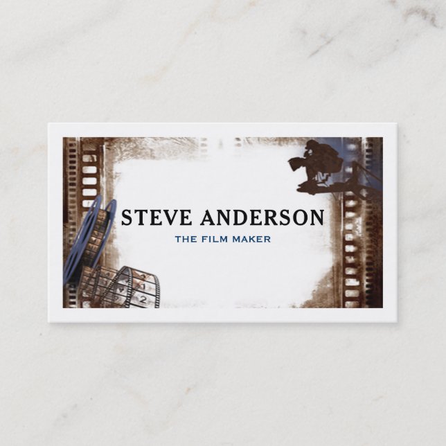 Filming Business Movie Director Photographer Card (Front)