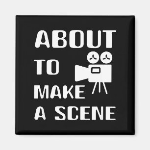 Filmmaker About To Make A Scene Film Making Movie Magnet