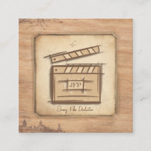 Filmmaker, actor, film director producer cameraman square business card