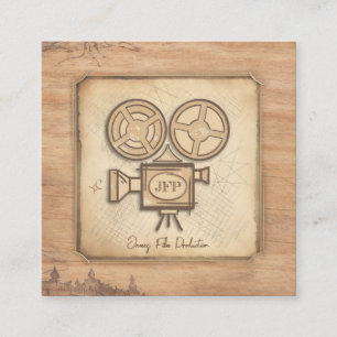 Filmmaker, actor, film director producer cameraman square business card