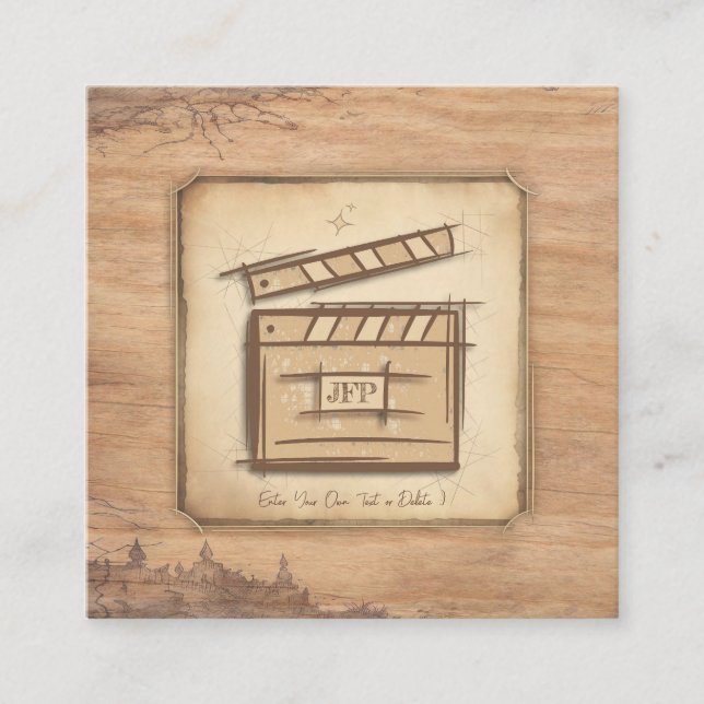 Filmmaker, actor, film director producer gift idea enclosure card (Front)