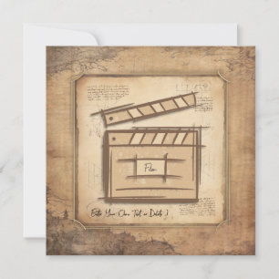 Filmmaker, actor, film director producer gift idea invitation