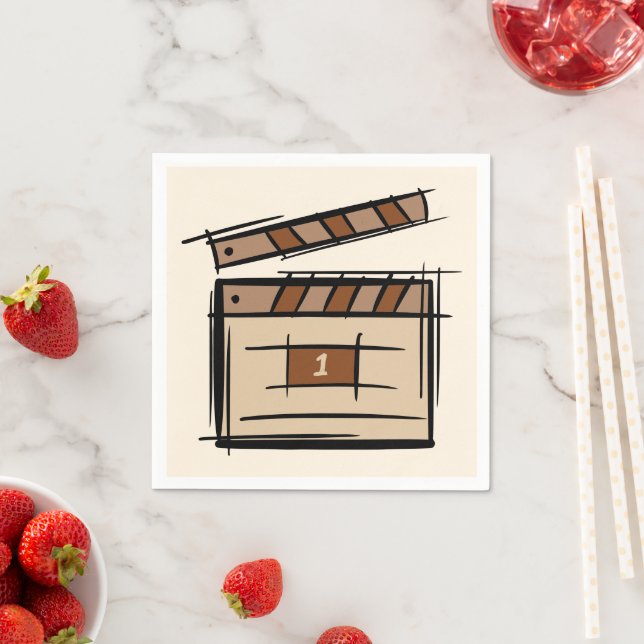 Filmmaker, actor, film director producer gift idea napkin (Insitu)