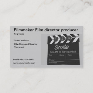 Filmmaker Film director producer business card