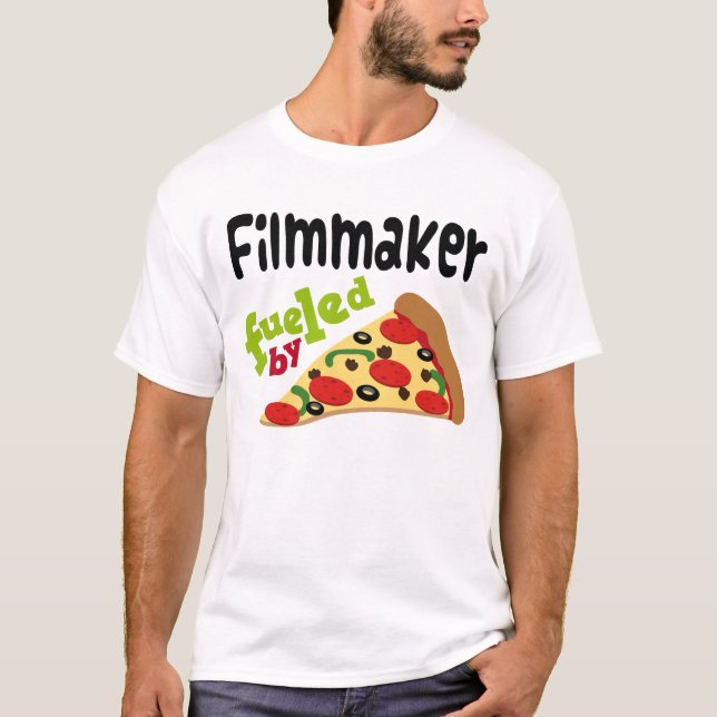 Filmmaker (Funny) Pizza T Shirt (Front)